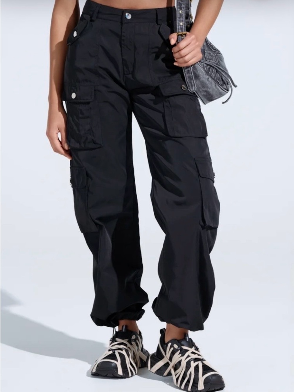 NEW - AKIRA Black Cargo Pants